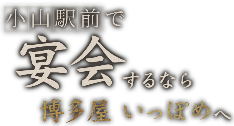 小山駅前で宴会するなら