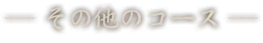 その他のコース